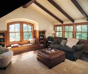 Marvin Double Hung Round Top Window
